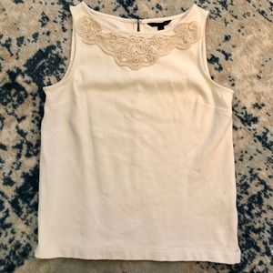 Banana Republic embroidered sleeveless blouse